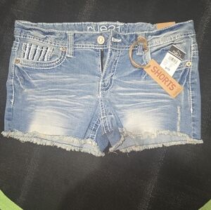 Rue21 Blue Jean Shorts Distressed Cut-Off Style